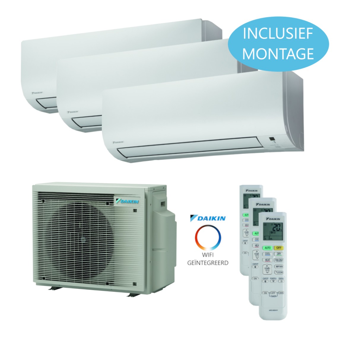 Daikin Multi 3 / 3MXM68A + 2x FTXP-20N + 1x FTXP-35N
